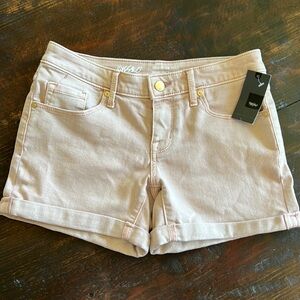 Mossimo Mid-Rise pink jean shorts